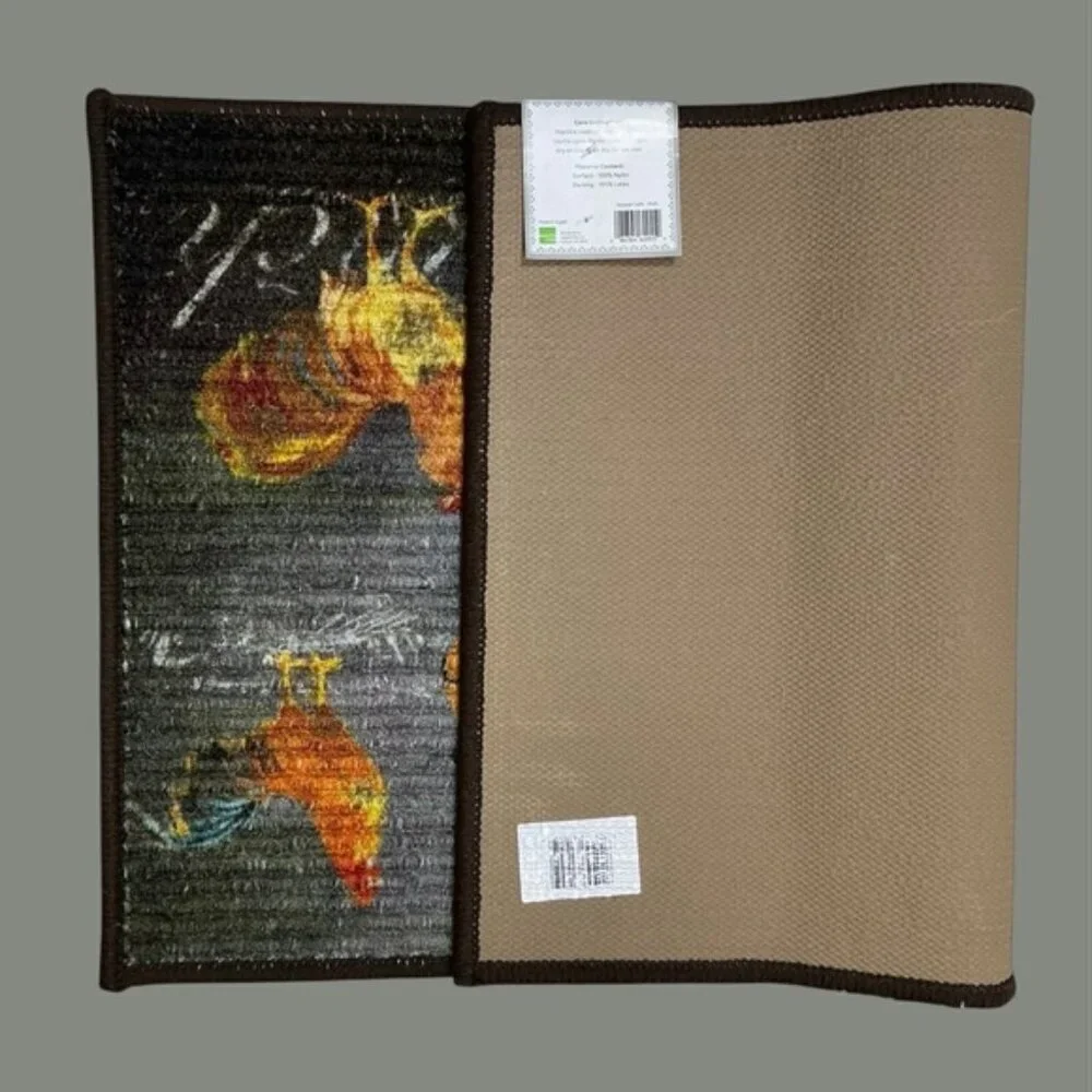 Apache Mills Rooster Café Accent Rug Made in Egypt Rectangle 17 x 30 in